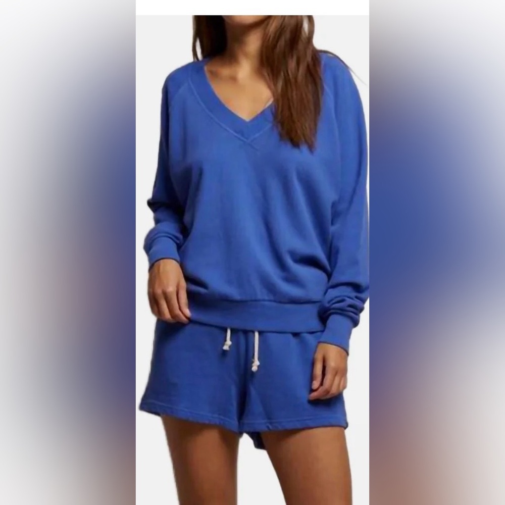 Perfectwhitetee Sinead french terry v neck sweatshirt
